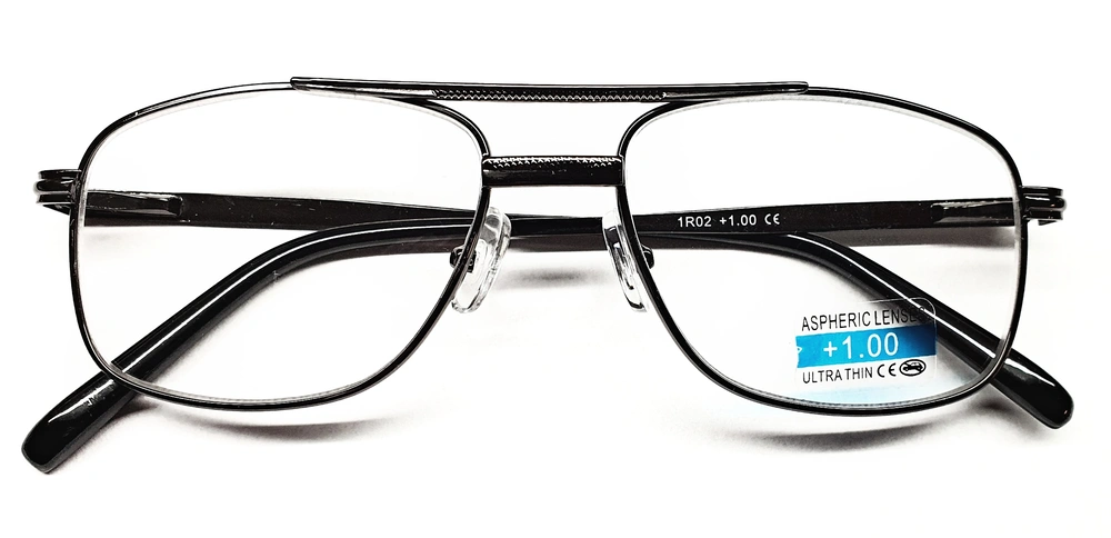 Dioptrické brýle BLACKEAGLE 1R02 FLEXI dioptrie +2,0 kovové rámečky