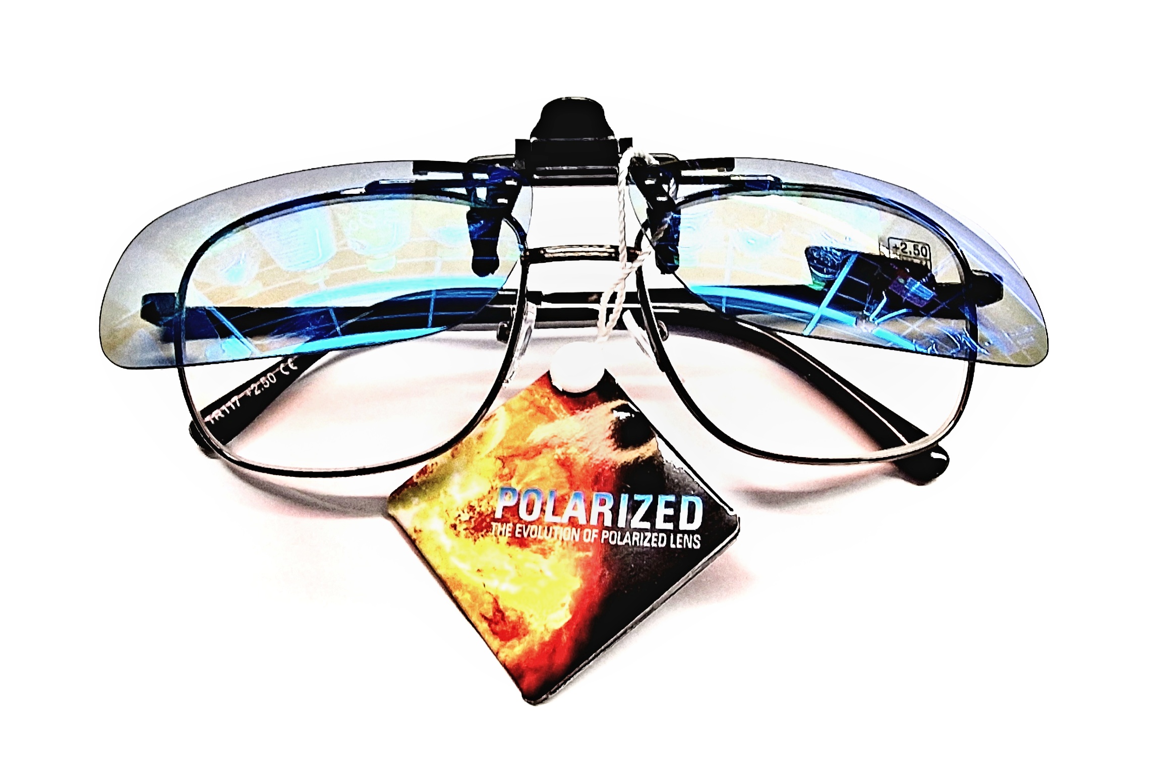 Polarizační klips Nakida T-143 MGP - zrcadlově zelený, 60x41mm