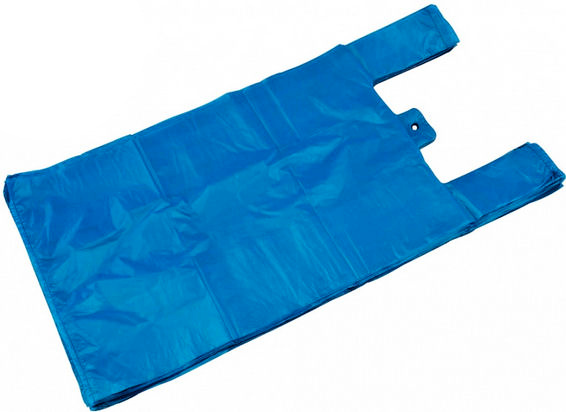 Modré mikrotenové tašky 15 kg, 65x38x18cm - 100 kusů