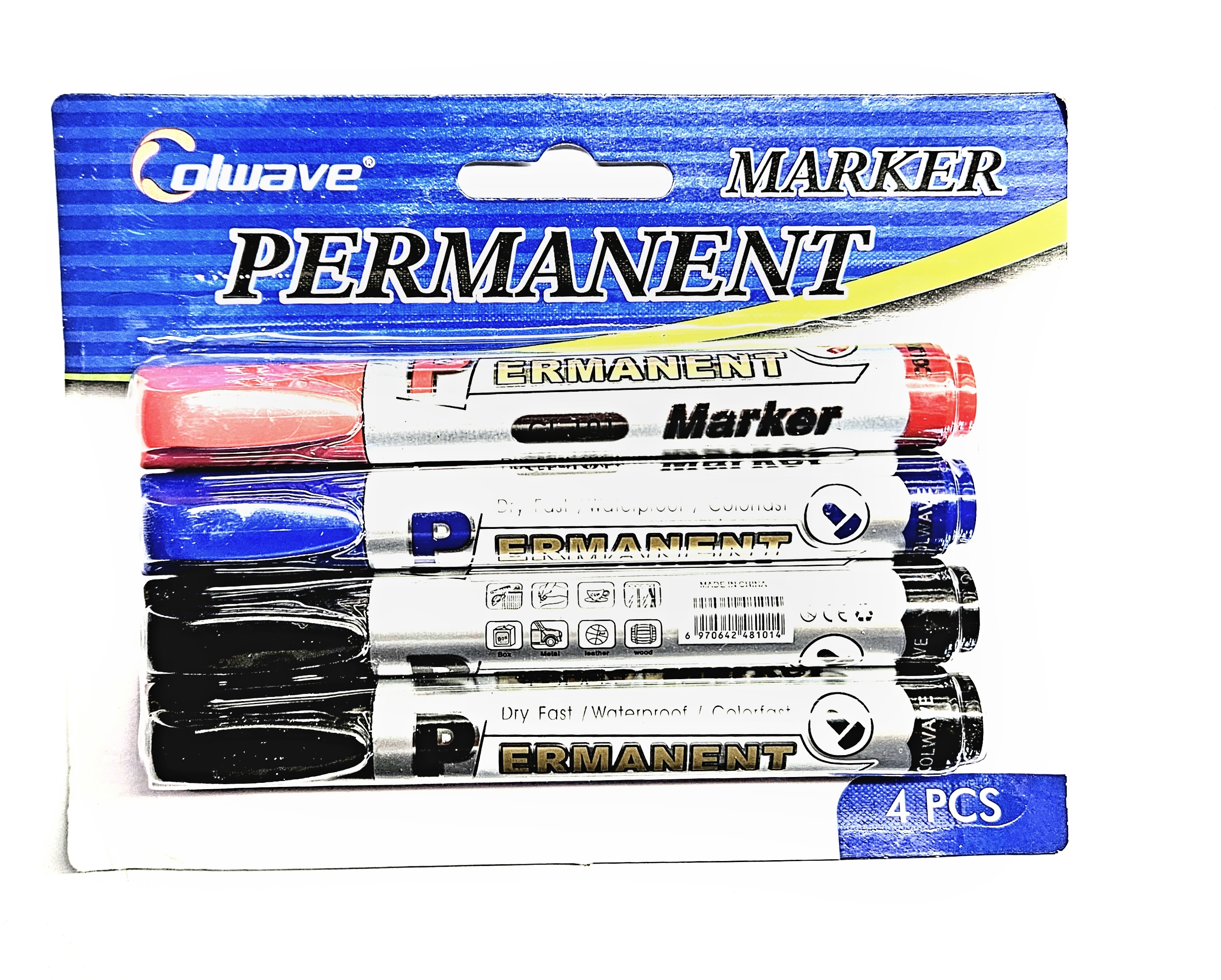 Sada permanentních fixů Colwave CL-101 | 3 barvy | Všestranné použití | Voděodolné