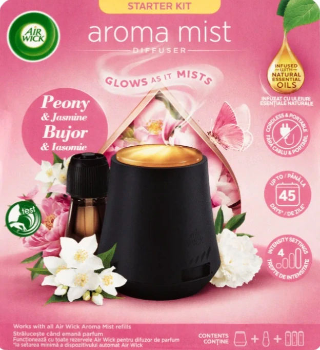 Air Wick aroma difuzér + náplň White Peony & Jasmine Blossom 20 ml