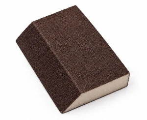 Nakida brusná houbička P80 zkosená 120 × 90 × 25 mm, hnědá