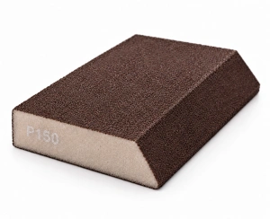 Nakida brusná houbička P150 zkosená 120 × 90 × 25 mm, hnědá