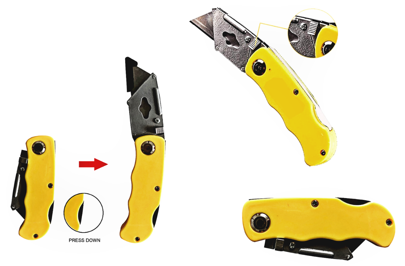 Pracovní nůž Nakida HT-4051 zavírací + 5x náhradní břity