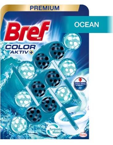 Bref Color Aktiv WC blok ocean 3 x 50g