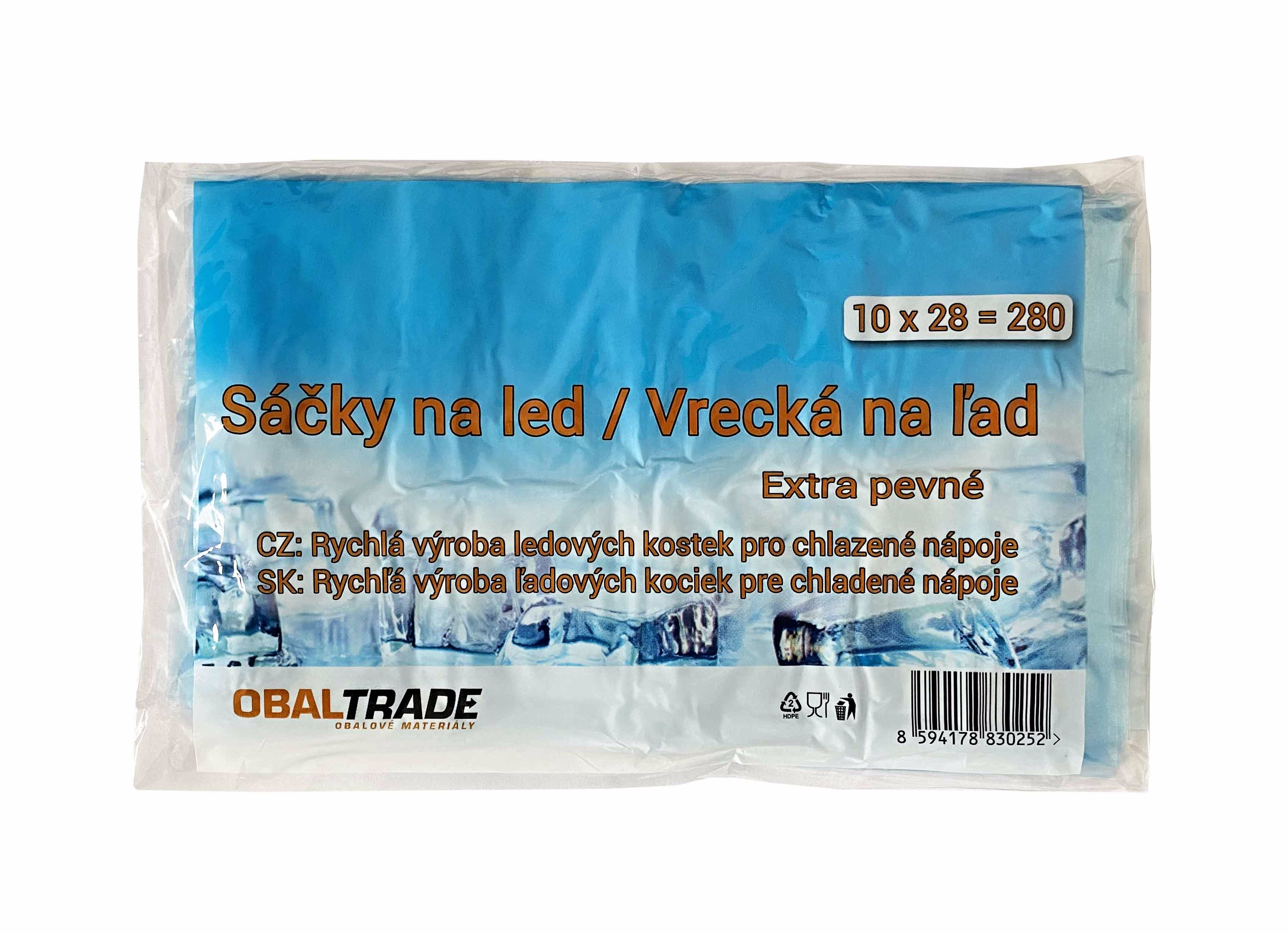 Sáčky ObalTrade na led | EXTRA SILNÉ | 240 kostek