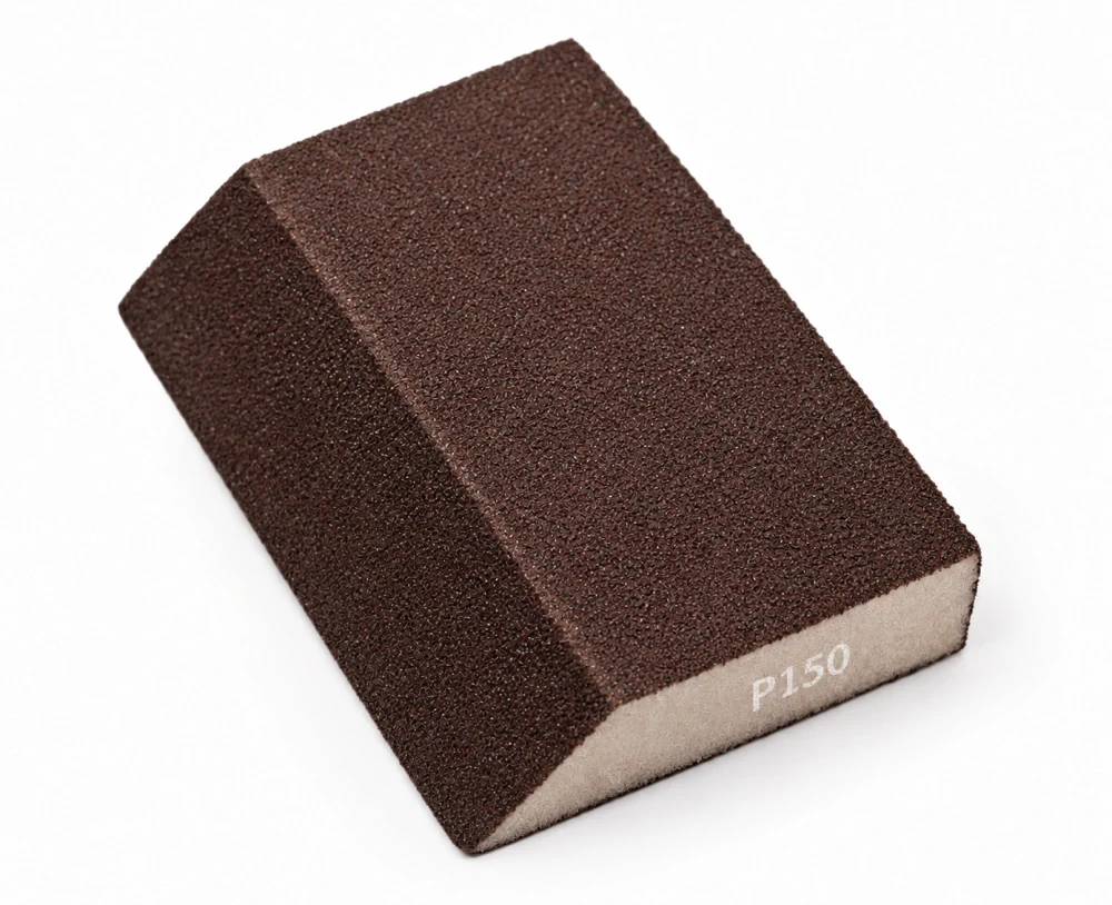 Nakida brusná houbička P150 zkosená 120 × 90 × 25 mm, hnědá