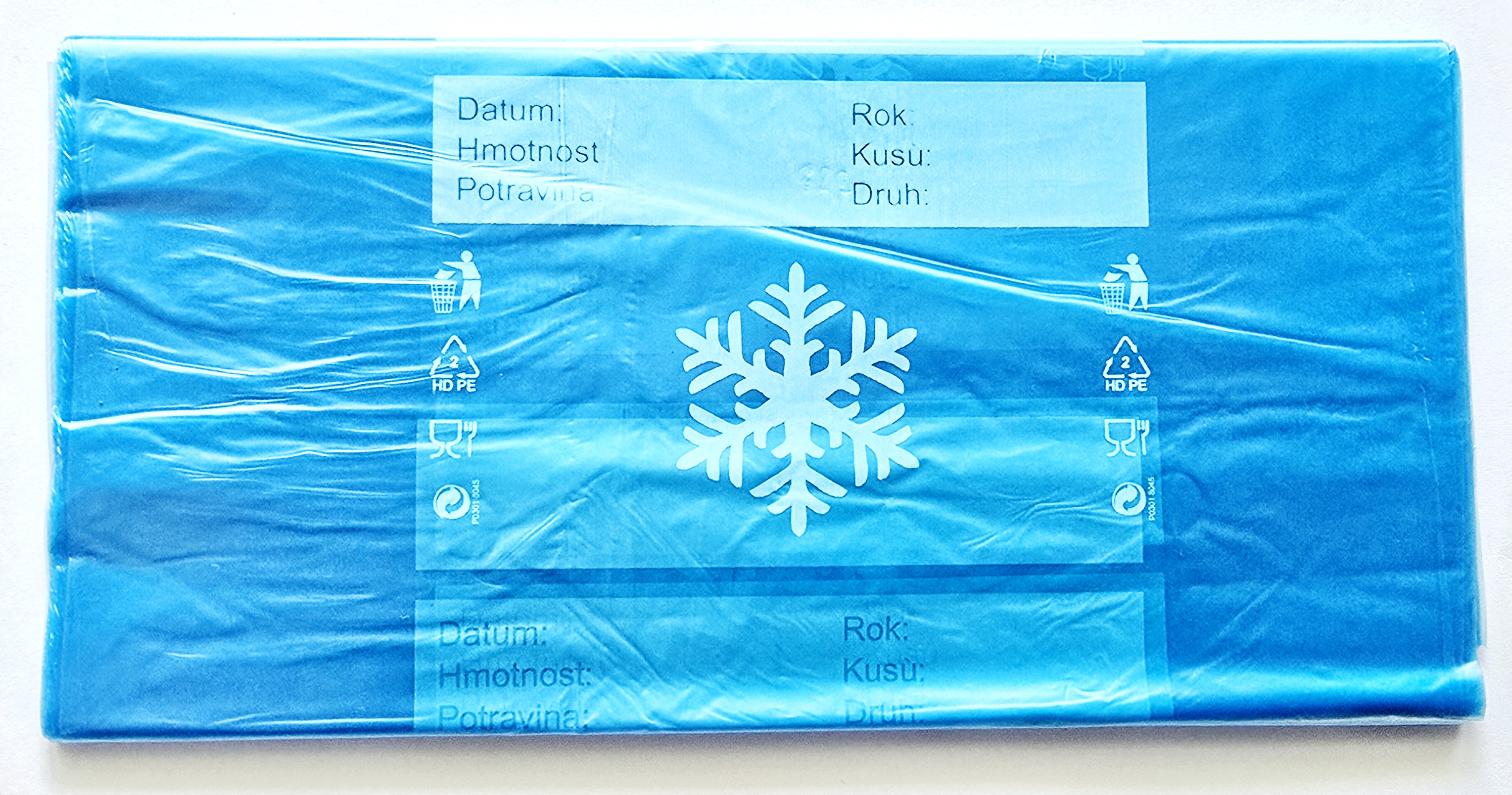 Zamrazovací sáčky ObalTrade 25x35 cm (3 litry, 30 kusů) s popisovatelným polem