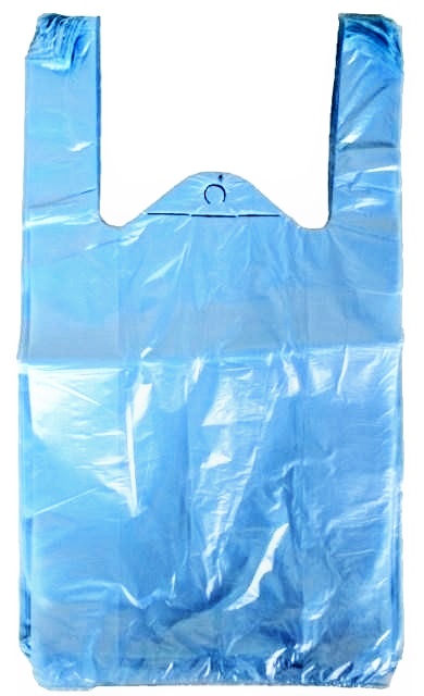 Mikrotenová taška, nosnost 4 kg, 42x22x12, modrá, 100 ks