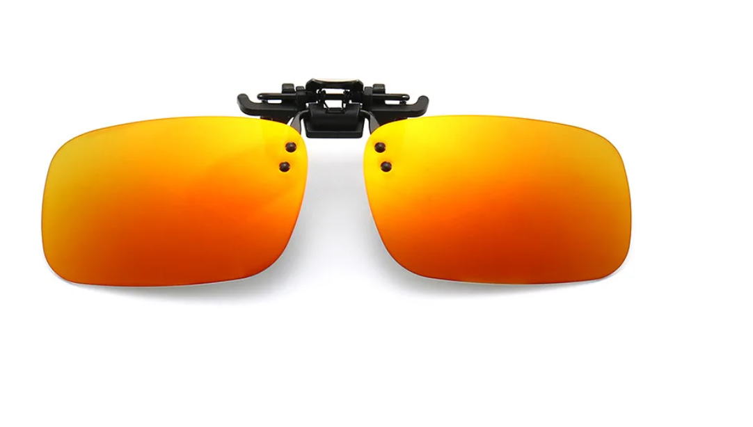 Polarizační klips Nakida T-143 MRP - zrcadlově červený, 60x41mm