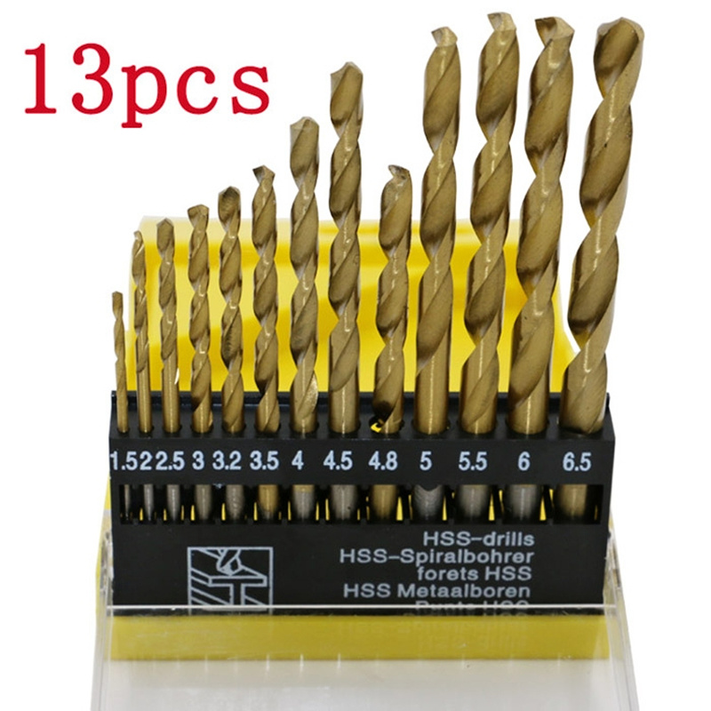 Nakida HT-10293 sada HSS vrtáků 1.5-6.5mm, 13ks
