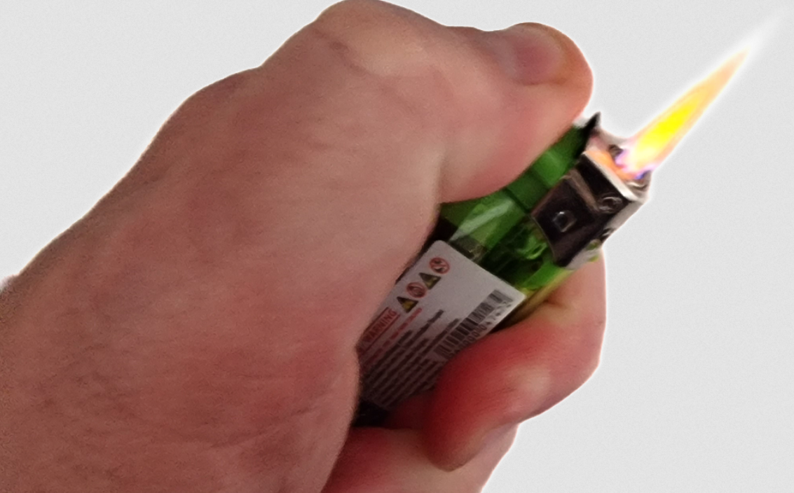 Ideka zapalovač 4147 TURBO, transparentní 1ks