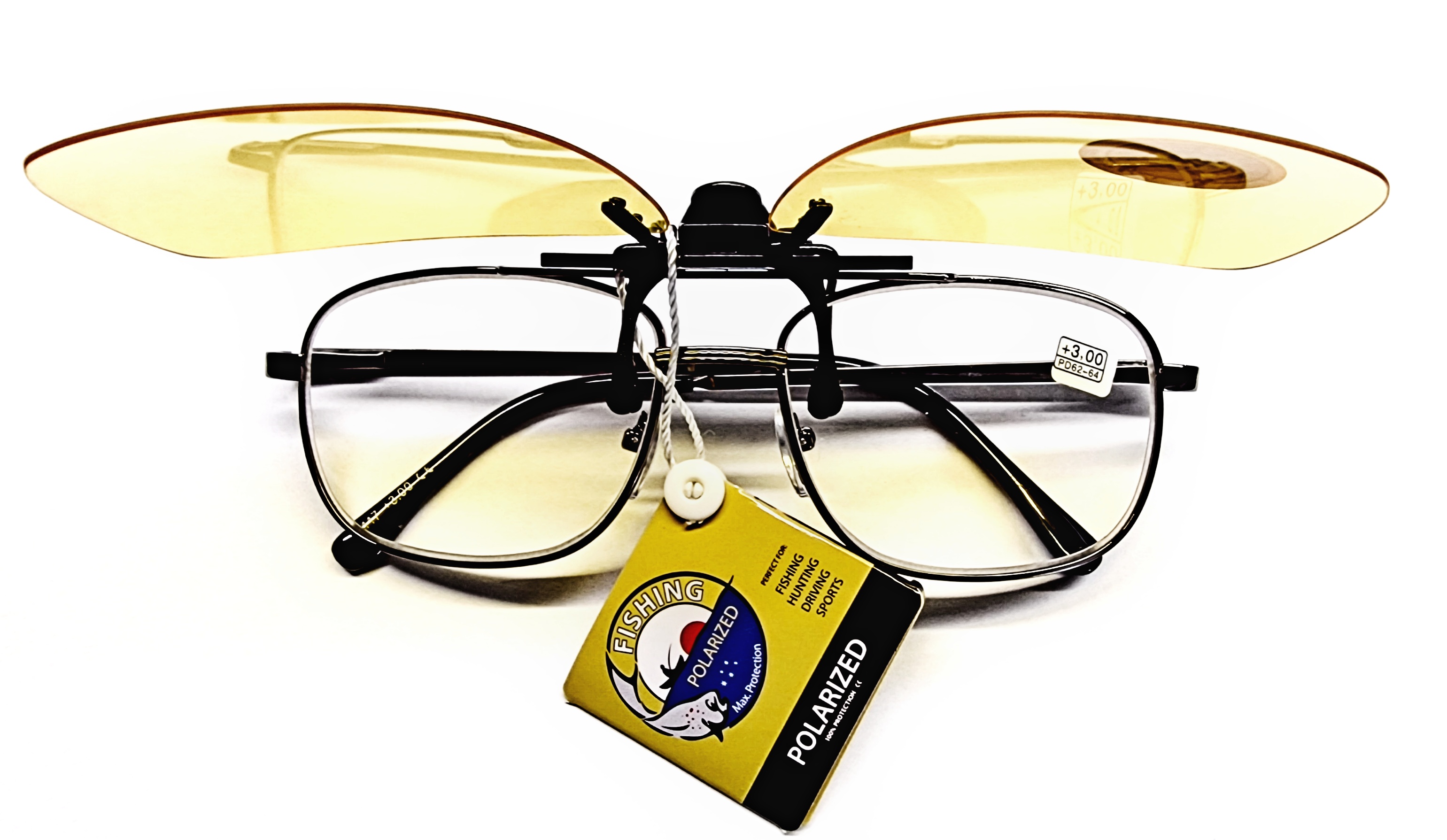 Polarizační klips Nakida T-143 Y - žlutý, 60x41mm - Zlepšuje kontrast