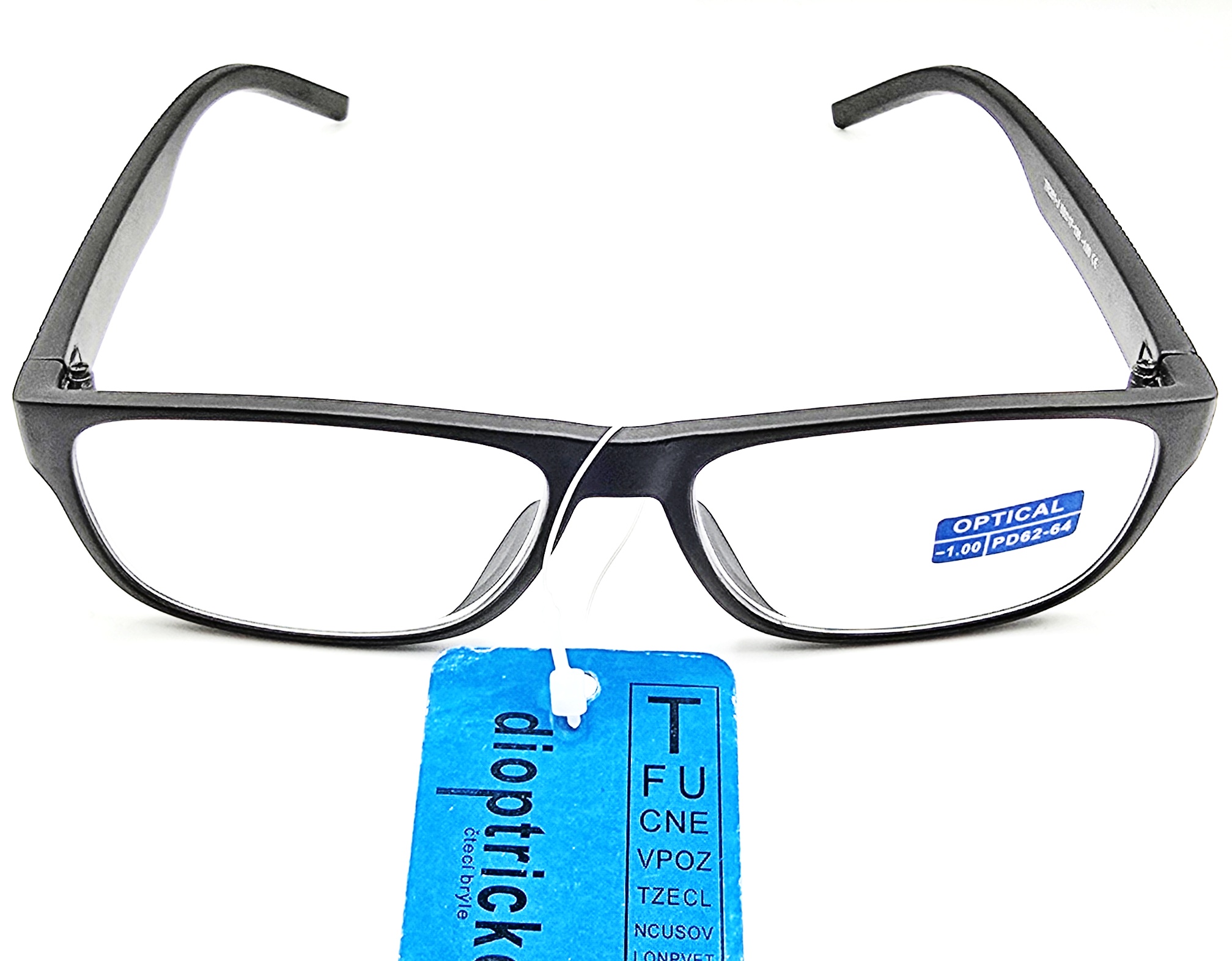 Dioptrické brýle SURGLASS DE LUXE na dálku MÍNUSOVÉ, dioptrie -3,5 černé plastové rámečky