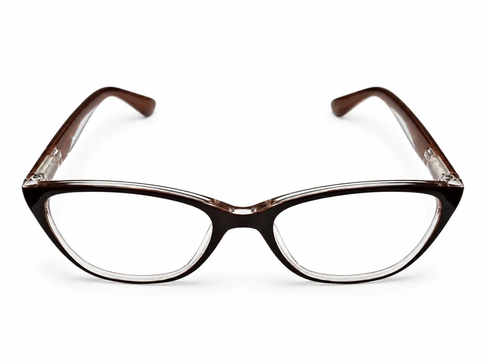 Dioptrické brýle JingGlass DE LUXE TL8822 Flexi +2,0, hnědé (dvoubarevné), unisex