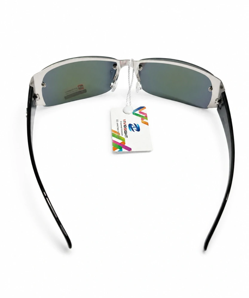 Sluneční unisex brýle ZHglasses C09-6987, stříbrný rám / červeno-žlutá skla, Cat.3