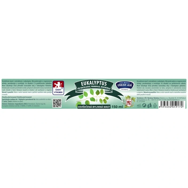 Bylinná mast 150 ml Eukalyptus