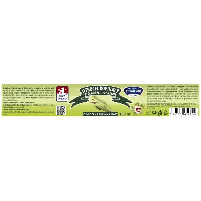 Bylinná mast 150 ml Jitrocel kopinatý