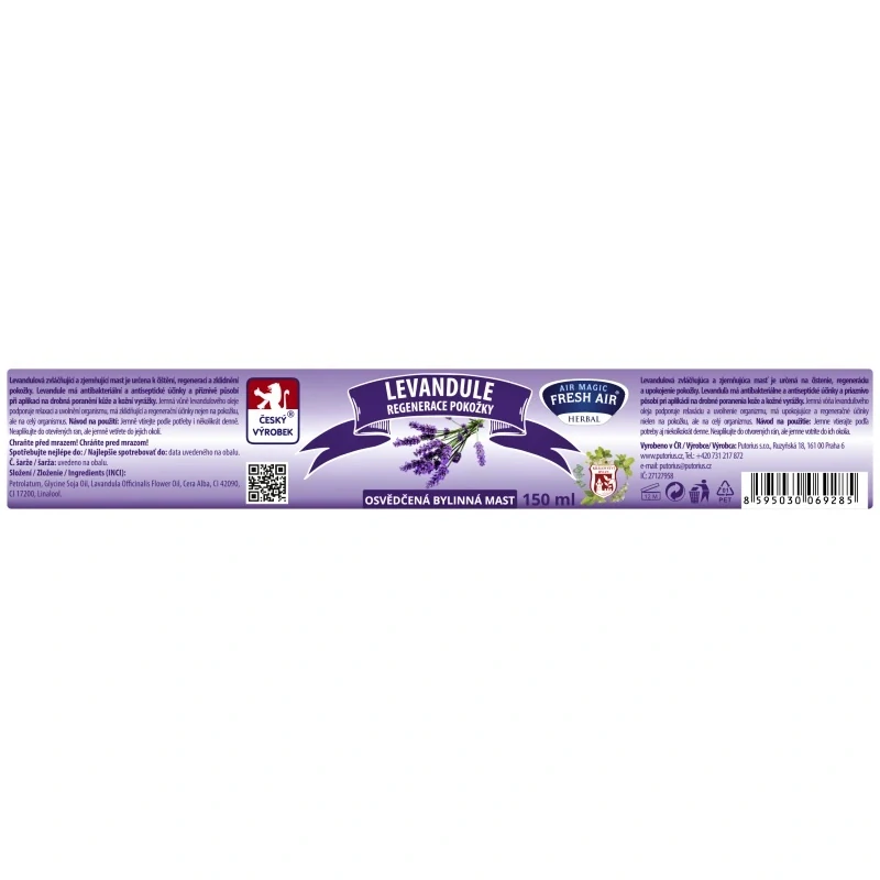 Bylinná mast 150 ml Levandule