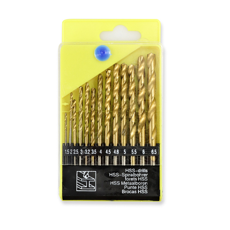 Nakida HT-10293 sada HSS vrtáků 1.5-6.5mm, 13ks