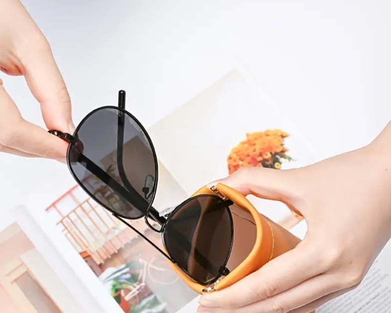 Nakida Ek-004 Měkké pouzdro na brýle s pružinou - růžová