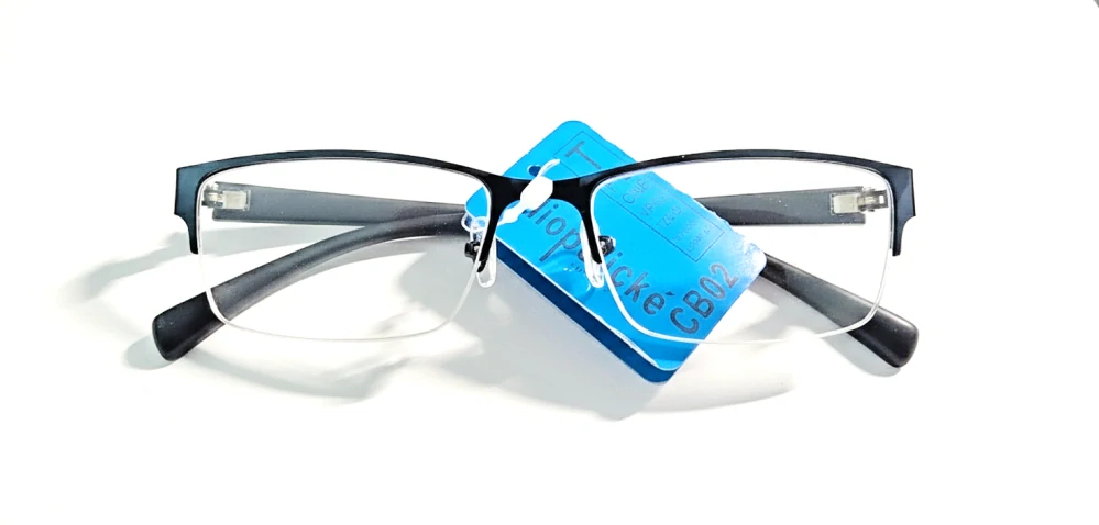 Dioptrické brýle SURGLASS DE LUXE TR-230 kovové černé -2,50 dioptrie, DO DÁLKY, unisex