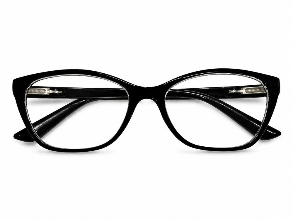 Dioptrické brýle JingGlass DE LUXE TL8822 Flexi +2,0, černé, unisex, plastové