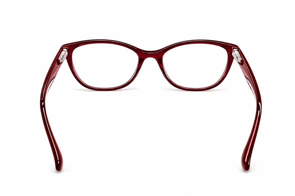 Dámské dioptrické brýle JingGlass DE LUXE TL8822 Flexi +1,5, černo-červené