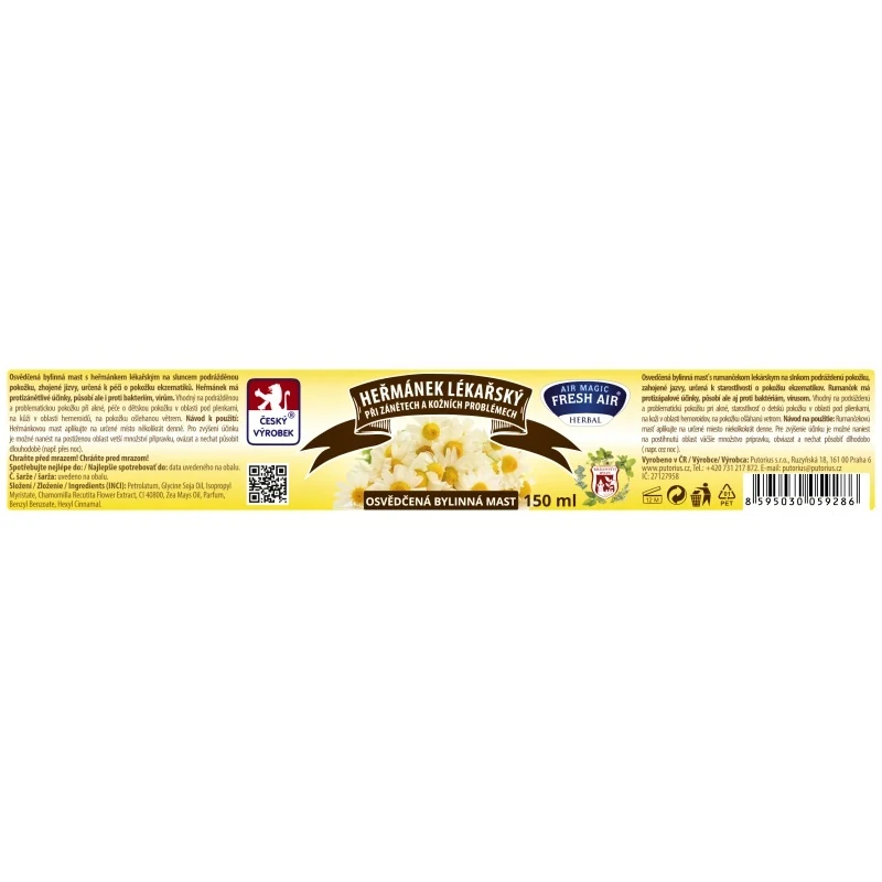 Bylinná mast 150 ml Heřmánek lékařský
