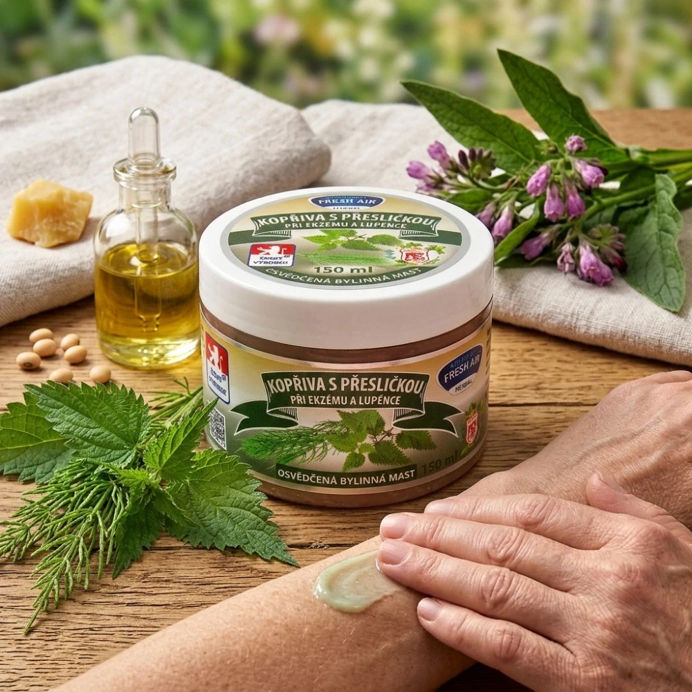 Bylinná mast 150 ml Kopřiva s přesličkou