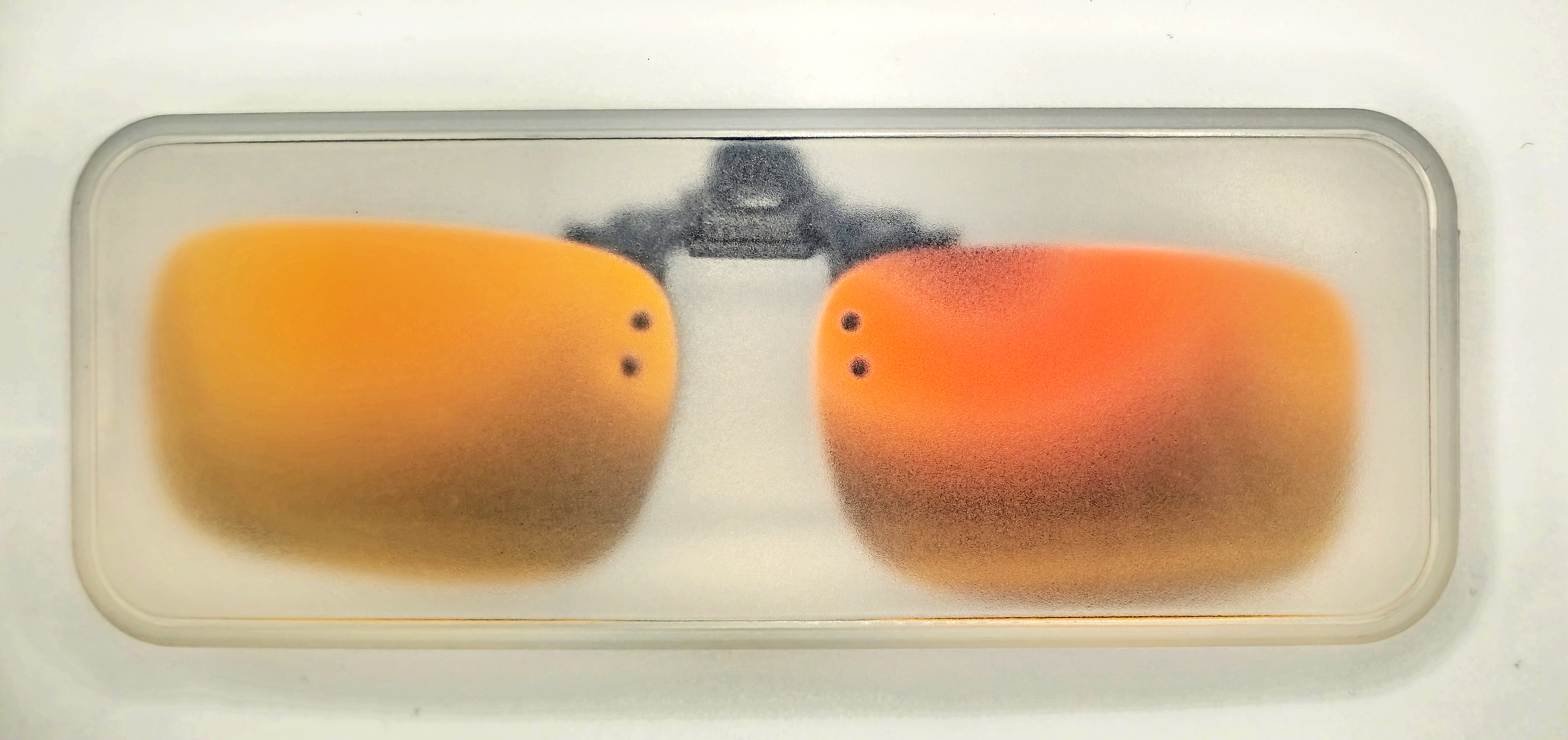 Polarizační klips Nakida T-143 MRP - zrcadlově červený, 60x41mm