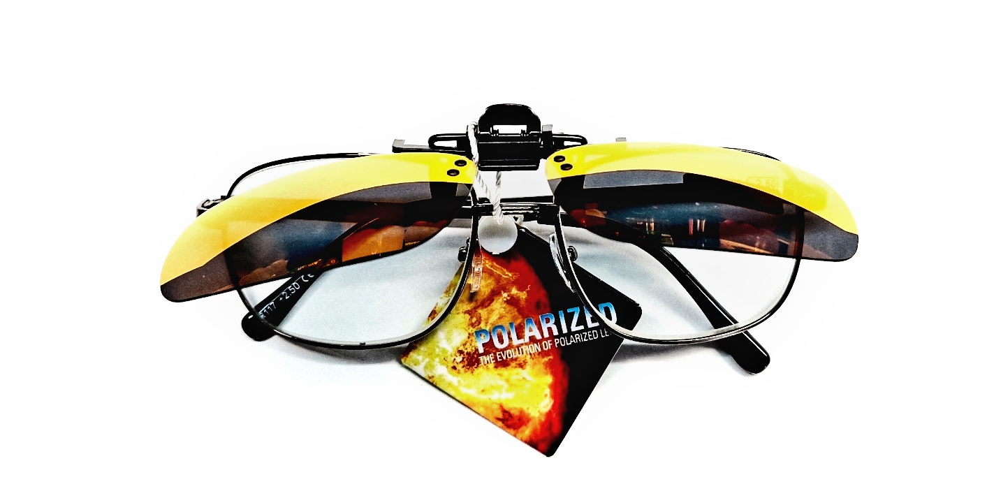 Polarizační klips Nakida T-143 MR - zrcadlově červený, 60x41mm