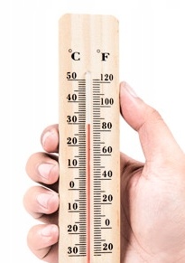 Dřevěný teploměr Nakida HT-2113-3, Venkovní a vnitřní, -40°C až +50°C, Bukové dřevo, 20cm