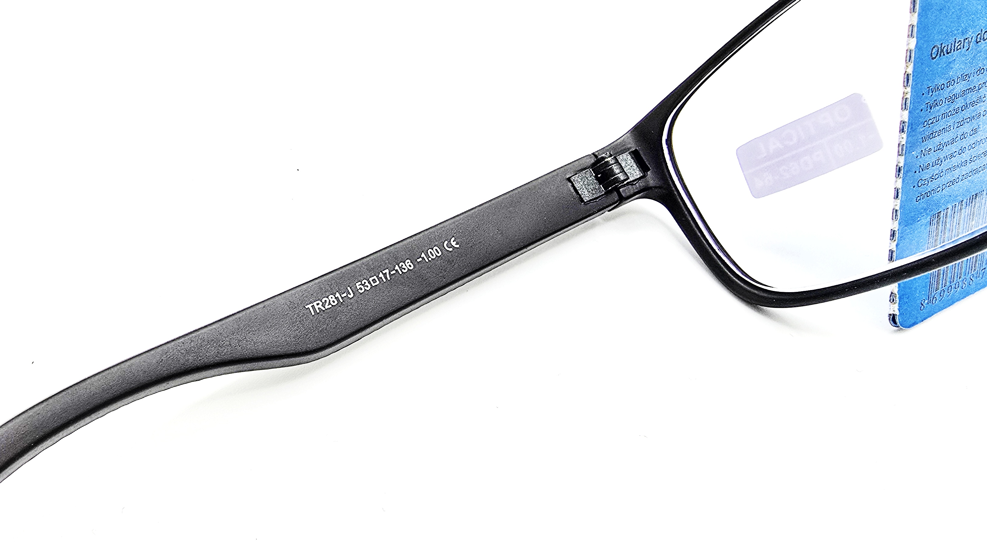 Dioptrické brýle SURGLASS DE LUXE na dálku MÍNUSOVÉ, dioptrie -3,5 černé plastové rámečky
