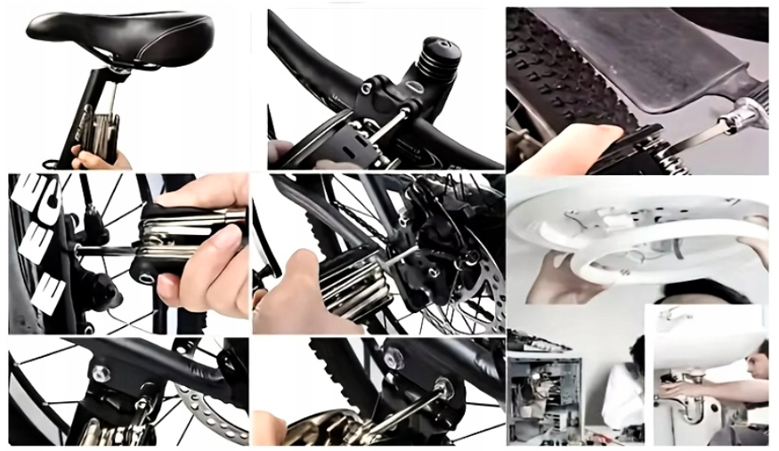 Reto MB sada nářadí na kolo 16v1 - Multitool pro opravu kola