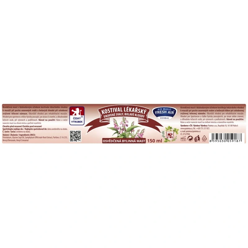 Bylinná mast 150 ml Kostival lékařský