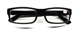 Dioptrické brýle MUROGLASS na dálku MÍNUSOVÉ, dioptrie -3,5 černé plastové rámečky