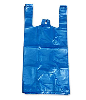 Mikrotenová taška, nosnost 4 kg, 42x22x12, modrá, 100 ks