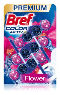 Bref Blue Aktiv WC blok Flower 3 x 50g