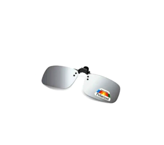 Polarizační klips Nakida T-143 MS - zrcadlově stříbrný, 60x41mm