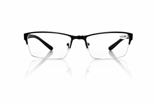 Dioptrické brýle SURGLASS DE LUXE TR-230p kovové černé +2,00 dioptrie, unisex